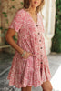 Red Flora Dress
