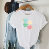 love hearts- white