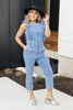 Denim Ruffles Jumpsuit