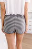 Varsity Stripes Bottoms in Charcoal