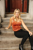Velvet Vixen Camisole In Burnt Orange