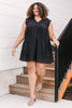 Warm Wishes Eyelet Dress in Black