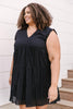 Warm Wishes Eyelet Dress in Black