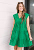 Warm Wishes Eyelet Dress in Green