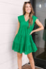 Warm Wishes Eyelet Dress in Green