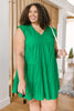Warm Wishes Eyelet Dress in Green