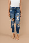 Wild Thing Leopard Patch Jeans