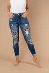 Wild Thing Leopard Patch Jeans