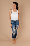 Wild Thing Leopard Patch Jeans