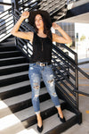 Wild Thing Leopard Patch Jeans