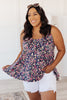 Wispy Ruffle Floral Tank