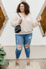 Wrapped In Waffle Knit Top