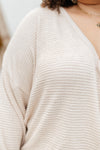 Wrapped In Waffle Knit Top