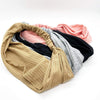 Soft solid corded headbands