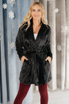 You Time Robe in Black