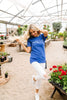 America Graphic Tee In Heather Royal