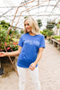 America Graphic Tee In Heather Royal