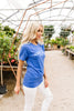 America Graphic Tee In Heather Royal