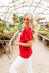 America Graphic Tee In Red
