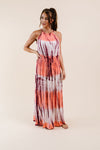 Bamboo Coral Halter Dress