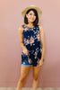 Blooming Navy Tank