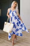 Blue Hibiscus Sun Dress