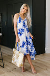Blue Hibiscus Sun Dress
