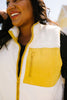 Bright Side Contrast Trim Fleece Vest