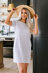 Buttoned To A T-Shirt Dress