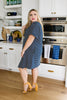 Buttoned To A T-Shirt Dress In Navy