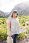 Cascading Ruffles Top In Ivory