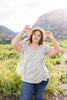 Cascading Ruffles Top In Ivory