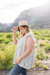 Cascading Ruffles Top In Ivory
