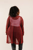 Cast Your Net Cardigan In Deep Rust