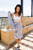Casual Floral Drawstring Skirt