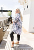 Charcoal & Pink Bamboo Cardi