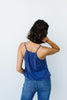 Charlize Surplice Tank In Blue