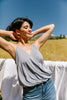 Charlize Surplice Tank In Flint