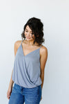 Charlize Surplice Tank In Flint