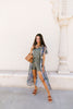 Chiffon Medallions Long Kimono