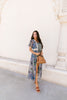 Chiffon Medallions Long Kimono