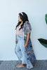 Chiffon Medallions Long Kimono