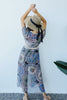 Chiffon Medallions Long Kimono