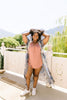 Chiffon Medallions Long Kimono