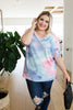 Clouds Of Blue & Pink Tie Dye Top