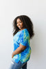 Clouds of Yellow & Blue Tie Dye Top