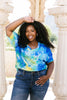 Clouds of Yellow & Blue Tie Dye Top
