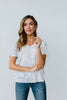 Cloudy With A Chance Of Stars V-Neck In Blue