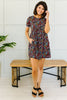Clusters of Flowers Dress In Black