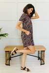 Clusters of Flowers Dress In Black